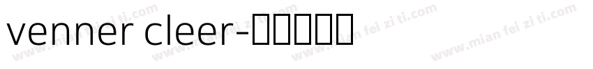 venner cleer字体转换